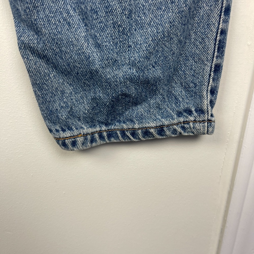 VTG Orange Tag Levis 951‎ Relaxed Tapered Womens 12 Long Denim Blue Jeans *Read - Picture 11 of 11